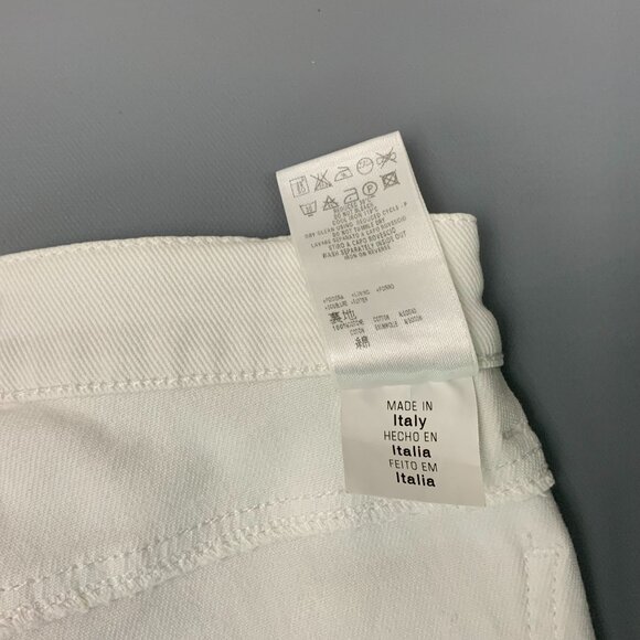 RED Valentino White Straight Leg Mid-Rise Jeans Sz 28 - Picture 13 of 16